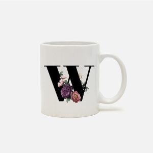 ماگ سرامیکی حرف W