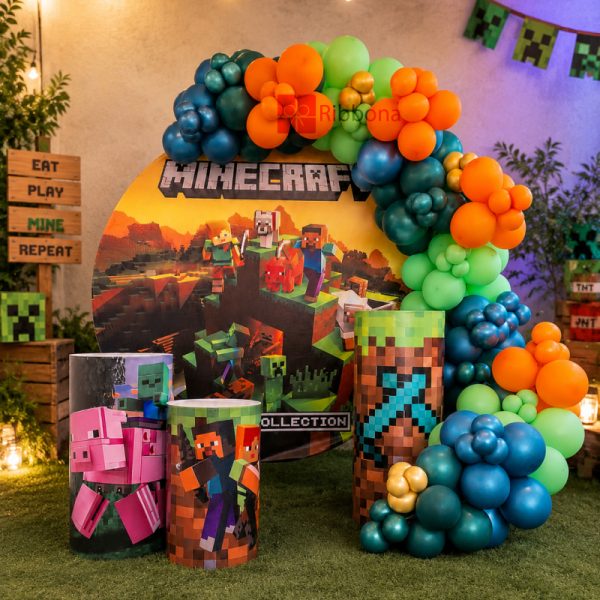 دکور تولد تم Minecraft