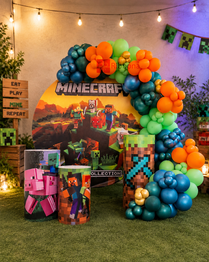 دکور تولد تم Minecraft