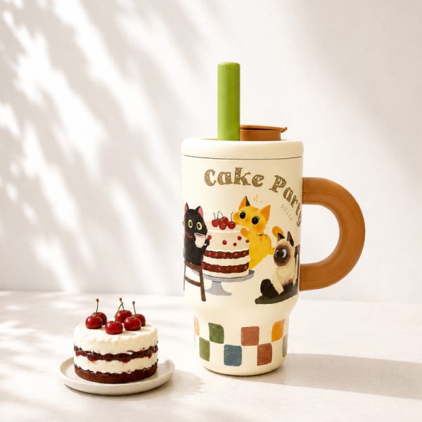 ماگ Diller طرح گربه و کیک Cake Party